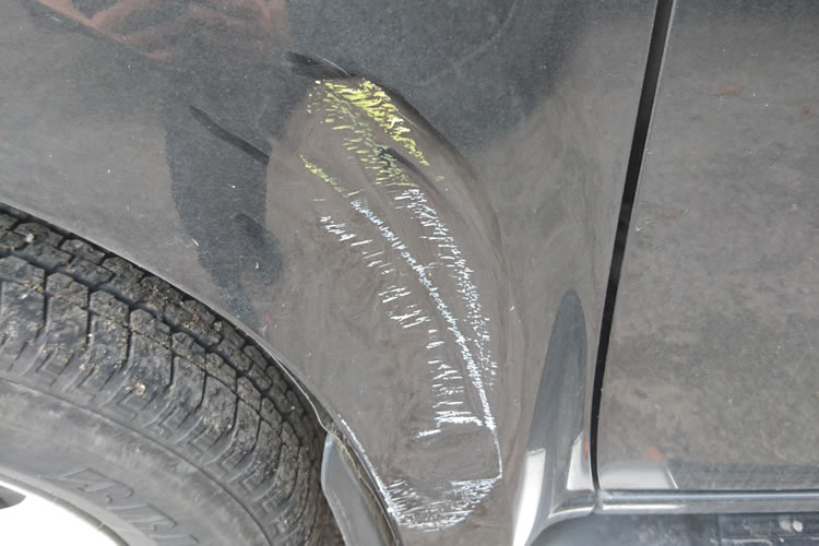 Isuzu Trooper Dented Bodywork before Paintless Dent Removal